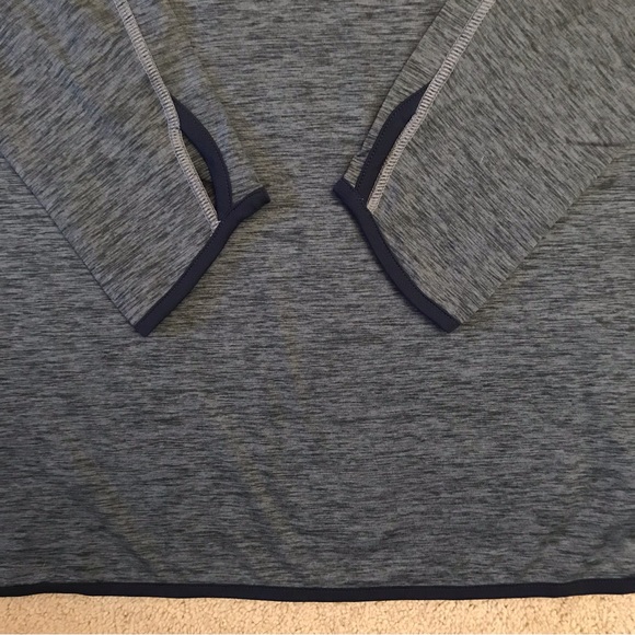 New Balance Athletic Pullover Quarter Zip NEW Womens Plus Size 2XL XXL Grey Navy - Picture 8 of 10